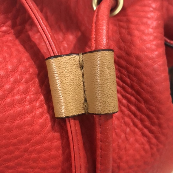 Coach Bucket Avery Drawstring Mandarin with Blue Leather Cross Body Bag - Picture 10 of 16